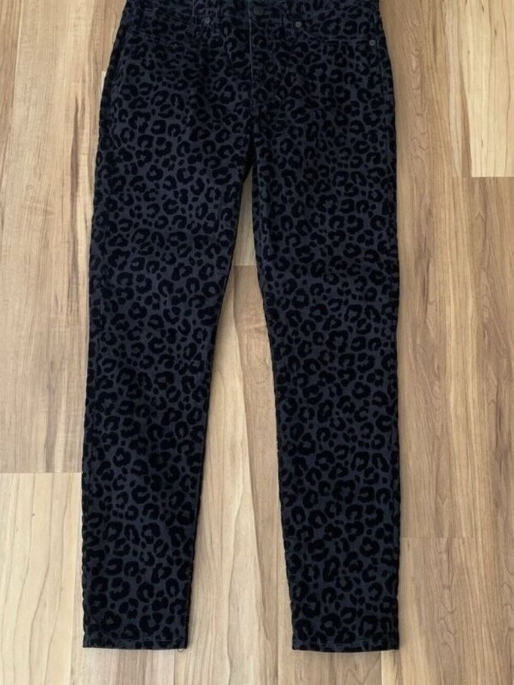 Black Cheetah Print Women’s Jeans
